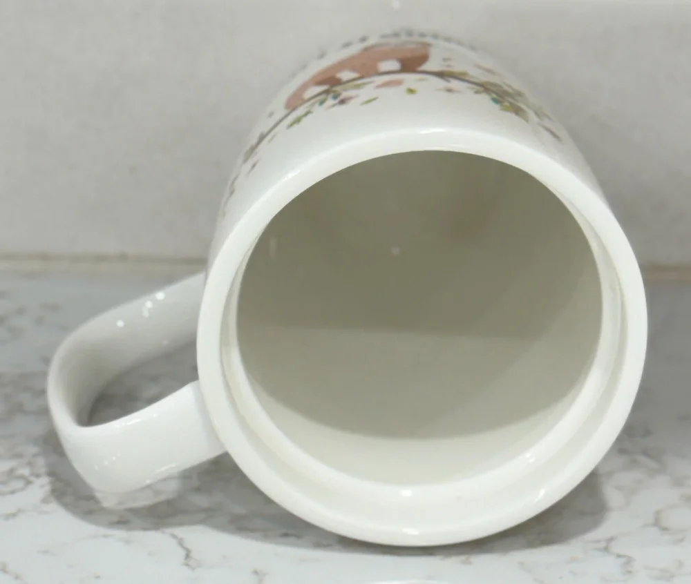 Coco Lola Sloth Mug Drop It Like Its Sloth Tall Ceramic Coffee Cup White 18oz
